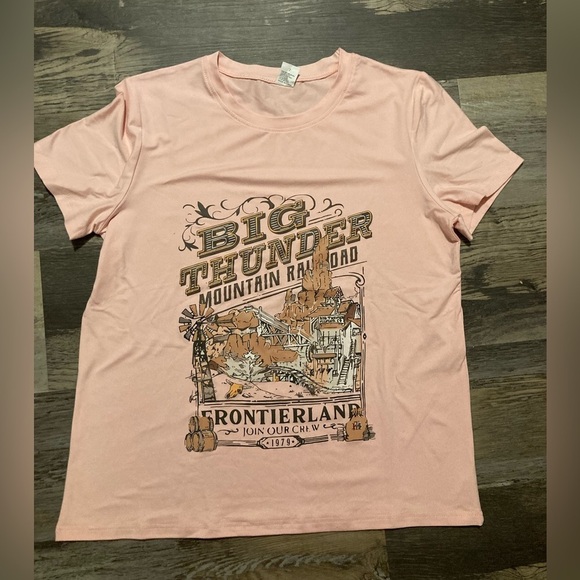 Tops - Pink Big Thunder Mountain Railroad Disney Inspired T-Shirt